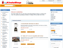 Tablet Screenshot of mykindashop.com